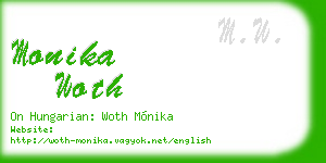 monika woth business card